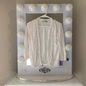 Loft White Cardigan